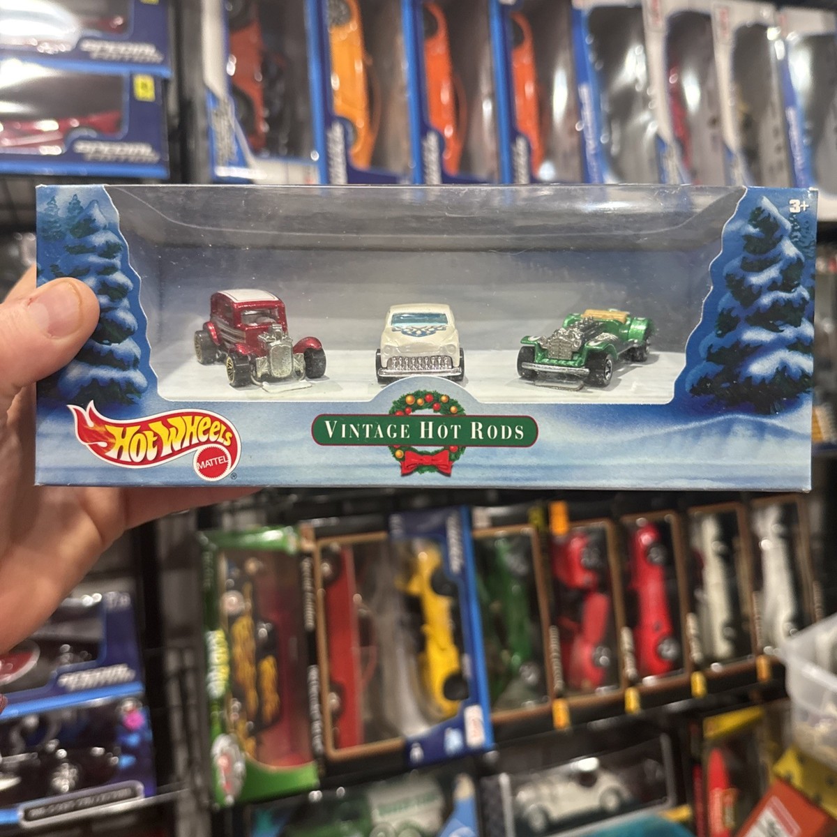 🔥Hot Wheels 2000 Mattel Vintage Hot Rods Holiday Set New In