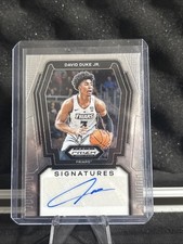 2024-25 Panini Prizm Draft David Duke Jr. Auto #S-DDJ