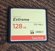 SanDisk 128GB Extreme CompactFlash CF Memory Card