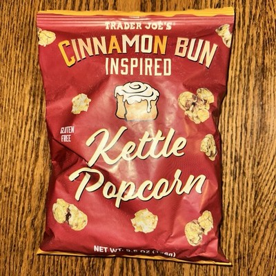Trader Joe s Cinnamon Bun Popcorn Kettle Corn 5.5 Oz Discontinued Sweet