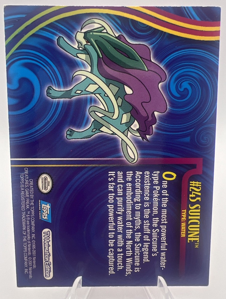 Suicune # 245 Pokemon Card Topps TV Animation Edition | eBay