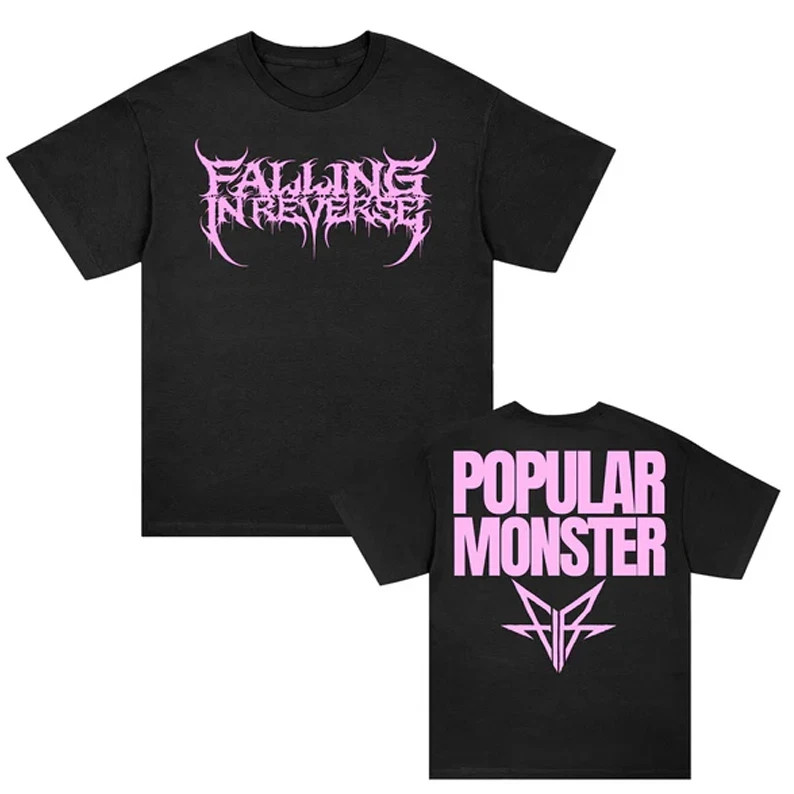 Falling In Reverse band black T-shirt double sided design