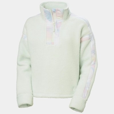 HELLY HANSON Imperial Pile Zip Pullover - LARGE Seafoam Reflection NEW Orig $145