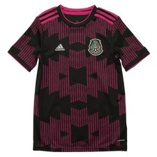 Adidas AEROREADY Mexico Youth Home Jersey 2021 Season in Black/Pink, Medium