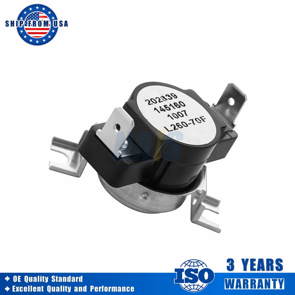 145160 (L260-70F) Dryer High Limit Thermostat for GE WE4X757 3204267 AP2042802