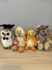 Vintage Adorable Ty Beanie Babies Attic Treasures Lot Set of 4 NWT / MWMT