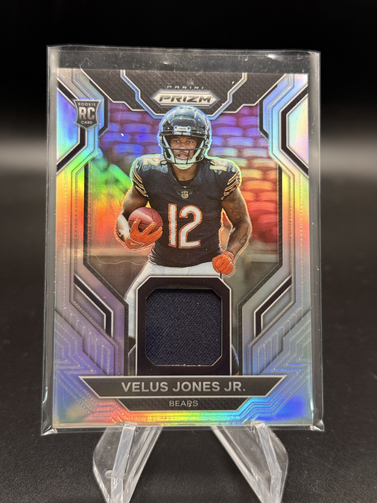 2022 Panini Prizm #RG-VJ Velus Jones Jr. Rookie Gear Chicago Bears