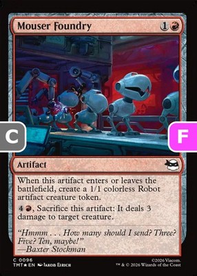 MTG Mouser Foundry Teenage Muntant Ninja Turtles Common Artifact  *Foil* NM