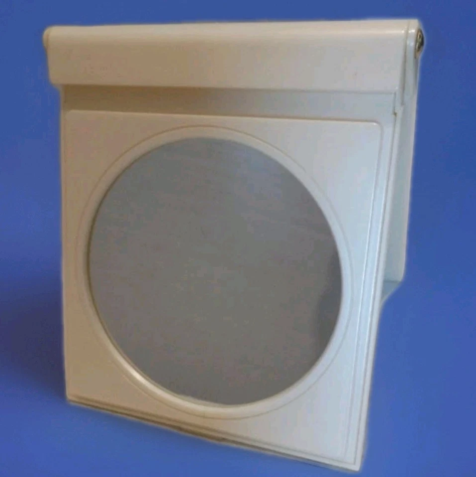 Espejo de Maquillaje Lupa Plegable Artístico Vintage Marfil Amway 1993 Nuevo en Caja Foto 2 de 4