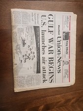 Westfield Union News January 17, 1991 Gulf War Begins Full 3‑Section Newspaper Westfield Union News January 17, 1991 Gulf War Begins Full 3‑Section Newspaper