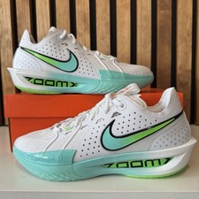 Nike Air Zoom GT Cut 3 White Turquoise DV2913-107 Womens Size 10.5 / Mens Size 9
