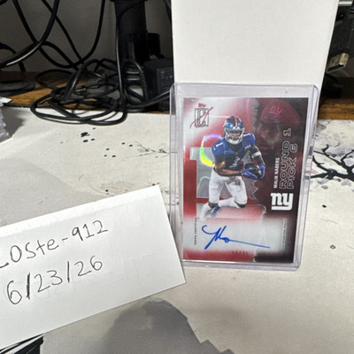2024 Topps Signature Class Malik Nabers Rookie Picks  Auto /25 #40 Giants