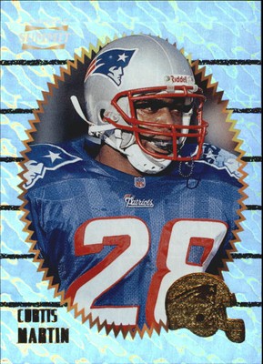 1996 Summit Ground Zero New England Patriots Football Card #13 Curtis Martin