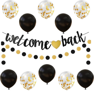 Welcome Back Deko, Willkommen Zurück Deko Set, Welcome Back Girlande, Willkommen