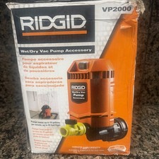 RIDGID VP2000 Wet/Dry Vac Pump Accessory 10 GPM Shop Vacuum Pump Open Box