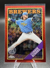 2023 Topps Series 2 Corbin Burnes Chrome Red Mojo Refractor /5 Brewers