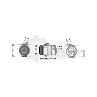 Kompressor Klimaanlage FüR Opel Corsa C 1.2 1.0 Astra G CC