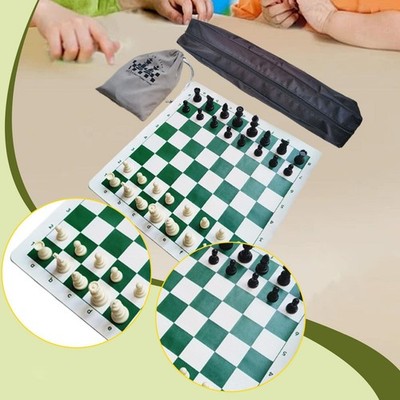 Tragbares Schachspiel mit Schachfiguren, leicht, mit Aufbewahrungstasche,