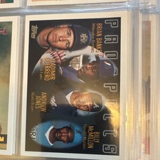 Topps Prospects Brian Banks Vladimir Guerrero Andruw Jones #435 Baseball Card