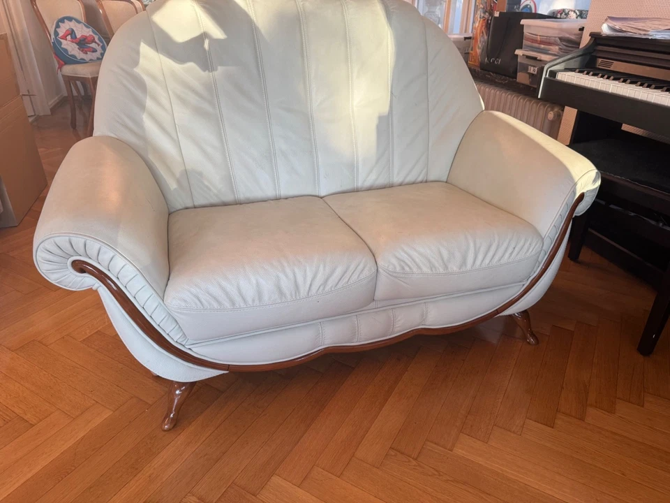 Nieri Luxus echtleder Sofa Garnitur 2er und 3er Sofa - Bild 2 von 2