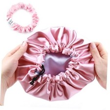 Kids Satin Bonnet Sleeping Cap for Toddler One Size Pink/Purple Kids Bonnet