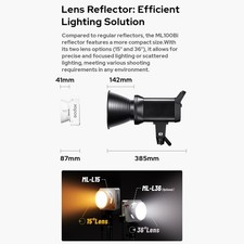 Godox ML100Bi LED Video Light 120W Bi-Color Photography Fill Light 2 RIOA