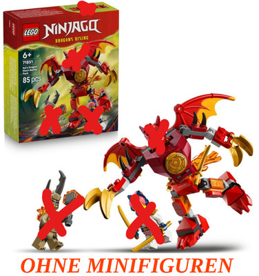 LEGO  Ninjago 71851 Kais Drachen-Mech Battle Set | ohne Figuren