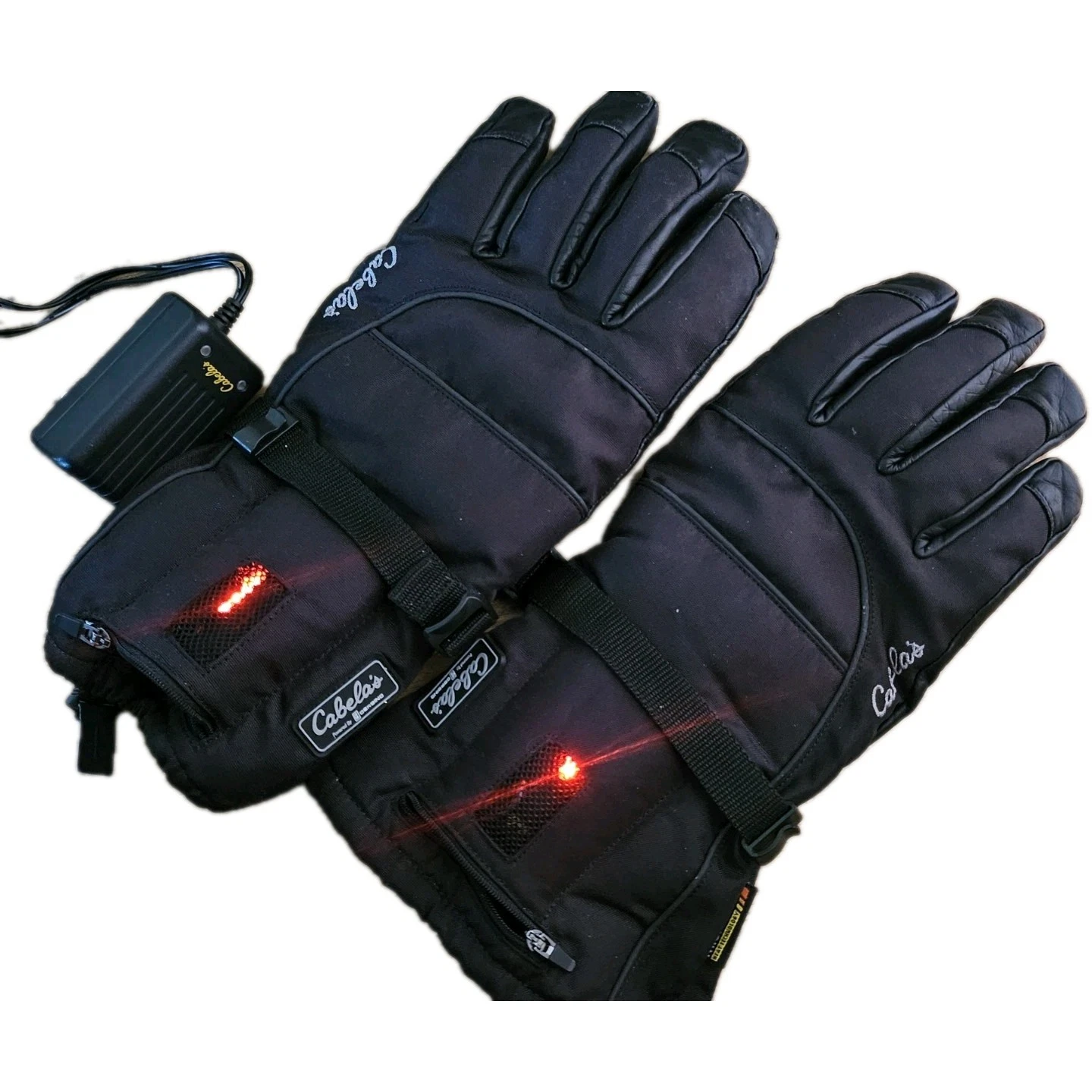 Cabelas Powered By Gerbings Heated Micro wire Gloves 7.4v Lithium LARGE