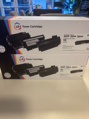 LD Products Toner Cartridge Compatible with HP & Compatible with Canon