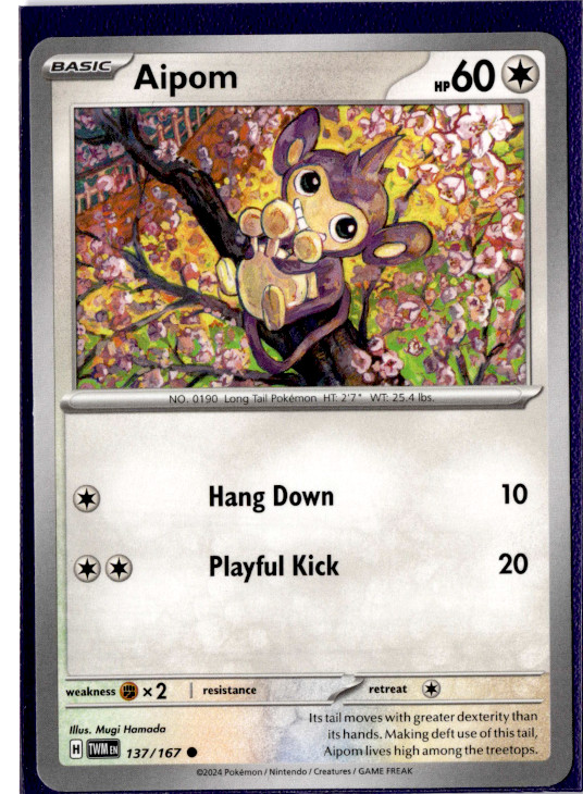 Aipom - 137/167 - Pokemon Twilight Masquerade