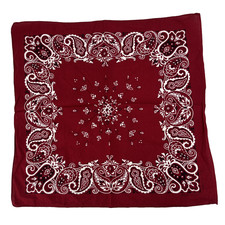 Fast Color Red Bandana All Cotton Selvedge Edge Vintage 1940's RN 14193
