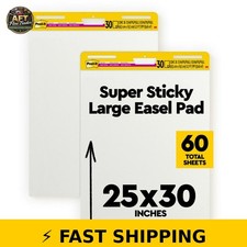 Post-it Super Sticky Easel Pad, 25 x 30 Inches, 4 Pads, White