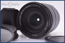 【EXC】 Canon EF-S 18-200mm F3.5-5.6 IS w/cap&Filter&Lens Hood FromJapan #am6632