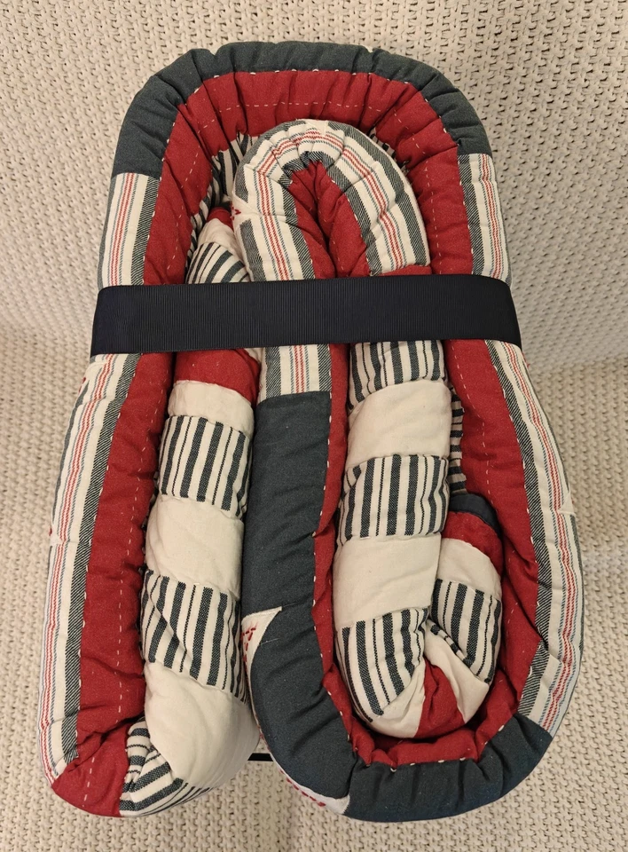 Mini juego de edredón Cremieux Miller Patriotic Americana 100 % algodón King - Nuevo con etiquetas Foto 4 de 4