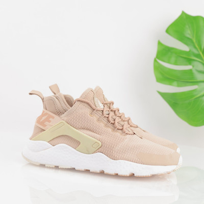 Nike Womens Air Huarache Run Ultra Running Shoe Size 8 Pink Sand Sneaker Trainer