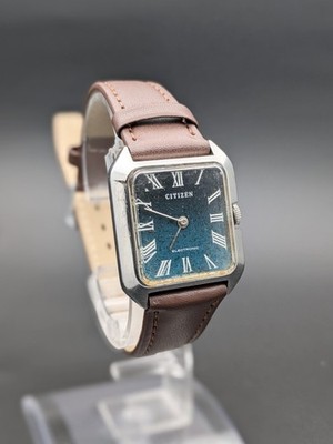 CITIZEN Electronic High Frequency 43,200 bph NON-Quartz 2-Hand Blue Dial Vintage
