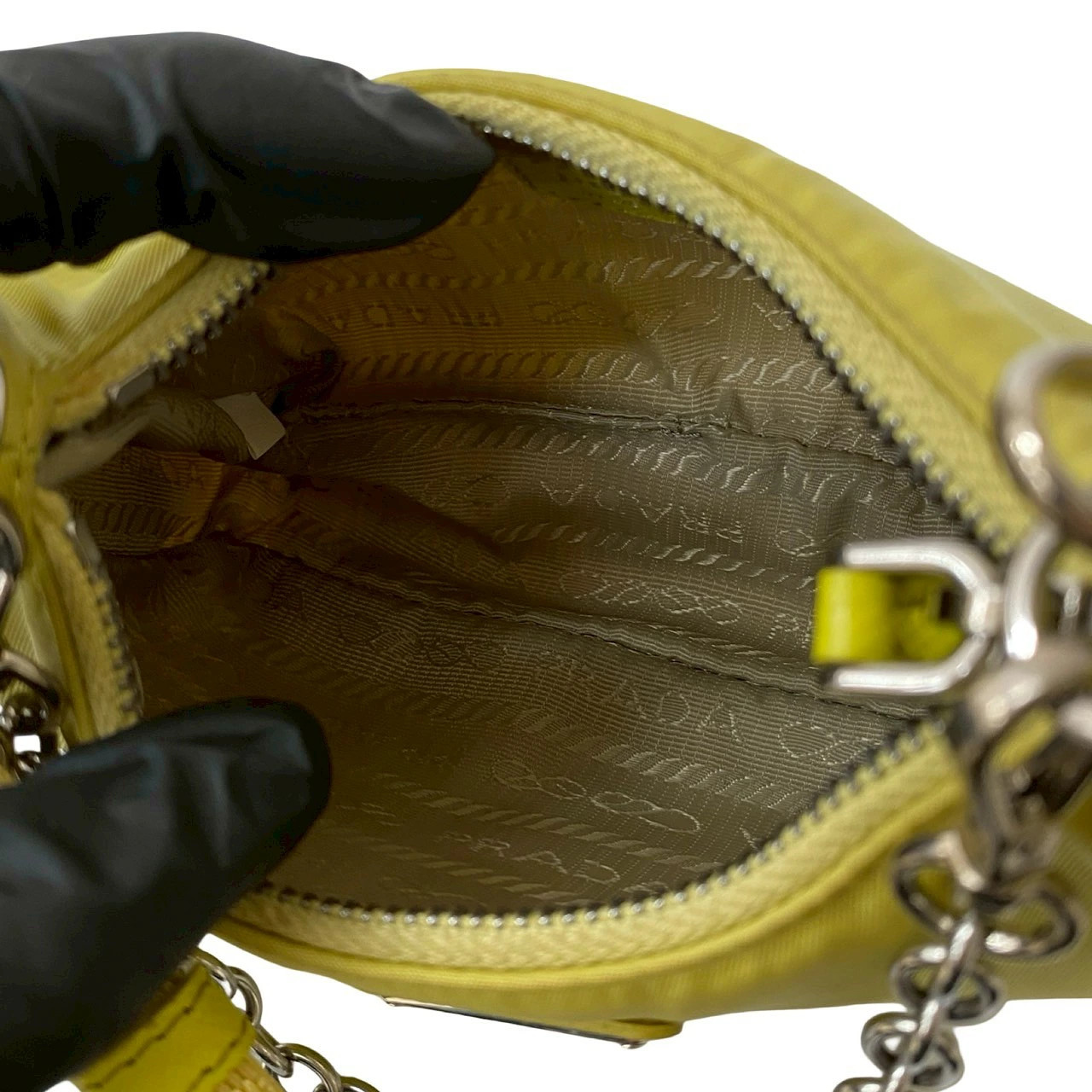 Prada Triangular Nylon 2-Way Chain Mini Shoulder … - image 9