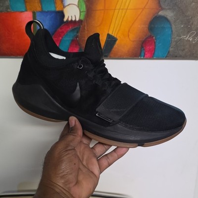 Nike Men s Low Top Lace Up Hook & Loop Basketball Sneakers Black Gum 878627-004