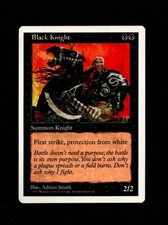 MTG Black Knight NM- 5th Magic the Gathering ~ Free Shipping ~