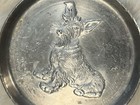 Vintage Silver Tone Metal Round Coaster Set, 6-Pack Scottish Terrier Scottie Dog — photo 3