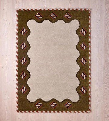 Hand-Tufted Wool Area Rug, Handmade Traditional Neutral Carpet