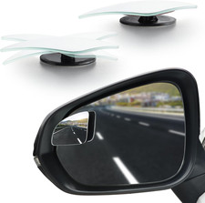 Frameless Blind Spot Mirror, 360  Rotating Wide-Angle HD Glass 2-Pack 