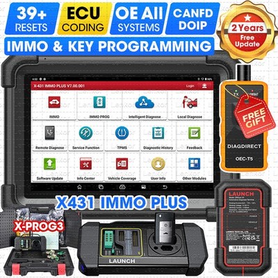 2025 Launch X431 IMMO PLUS PRO5 Key Programming Tool OBD2 Car Diagnostic Scanner