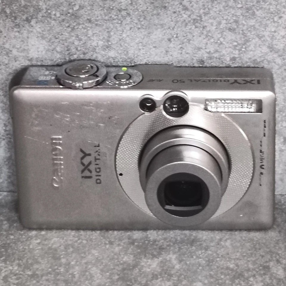CANON PowerShot SD400 DIGITAL IXY DIGITAL 50 compact camera silver tested Japan - Image 3 of 4