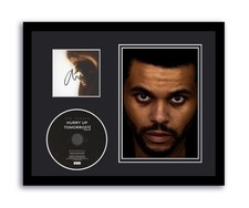 The Weeknd Autograph Signed 11x14 Custom Framed CD Photo Hurry Up Tomorrow ACOA