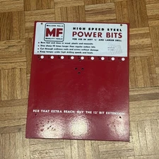 Vintage MILLERS FALLS Power Bits Hardware Store Display Rack Sign - 18 x 14.5”