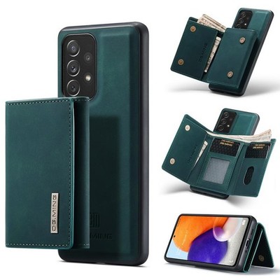 Wallet Case 3-Fold Grün für Samsung Galaxy A73 5G DG.MING M1 Series
