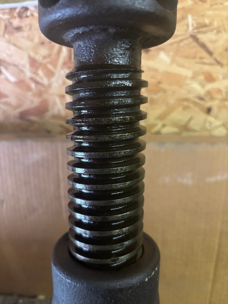 Antique Cast Iron Screw Jack - Rail, Farm, House, Mechanic,Auto