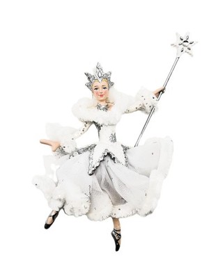 Kurt Adler Kurt S Adler White Silver Snow Queen Ballerina Ornament C9256