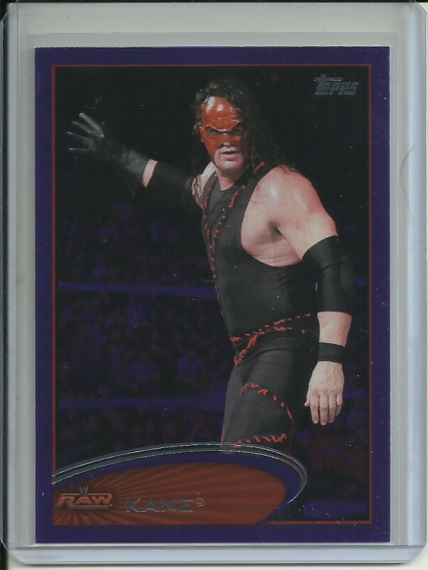 KANE WWE Wrestling 2012 Topps Purple Parallel Card No. 25
